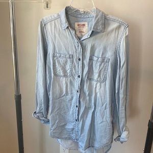 Target Mossimo brand denim boyfriend fit button up.